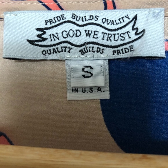 In God We Trust 100% Silk Sleeveless Sunglasses Shift Dress - Picture 5 of 6